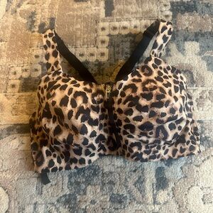 Victoria's Secret Black Front-Close Sports Bra